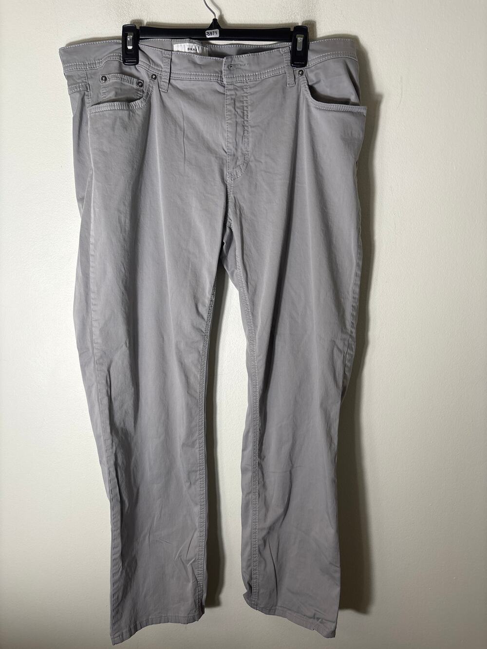 Men's Brax Feel Good Gray "Cooper" Style Pants Sz 40/34